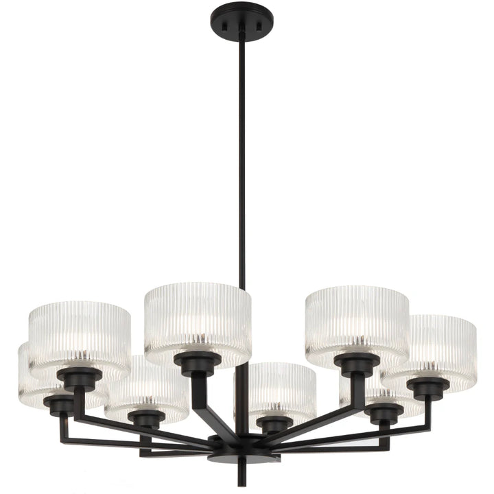 MORENO II 8 LIGHT PENDANT Black Pendant