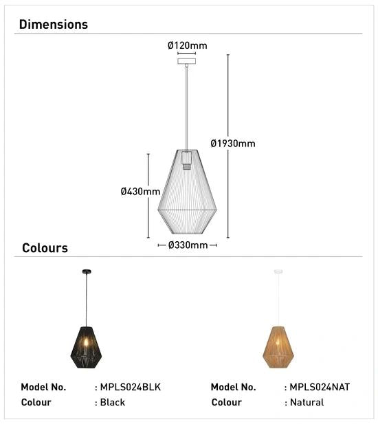 Hobart 1Lt Pendant Light