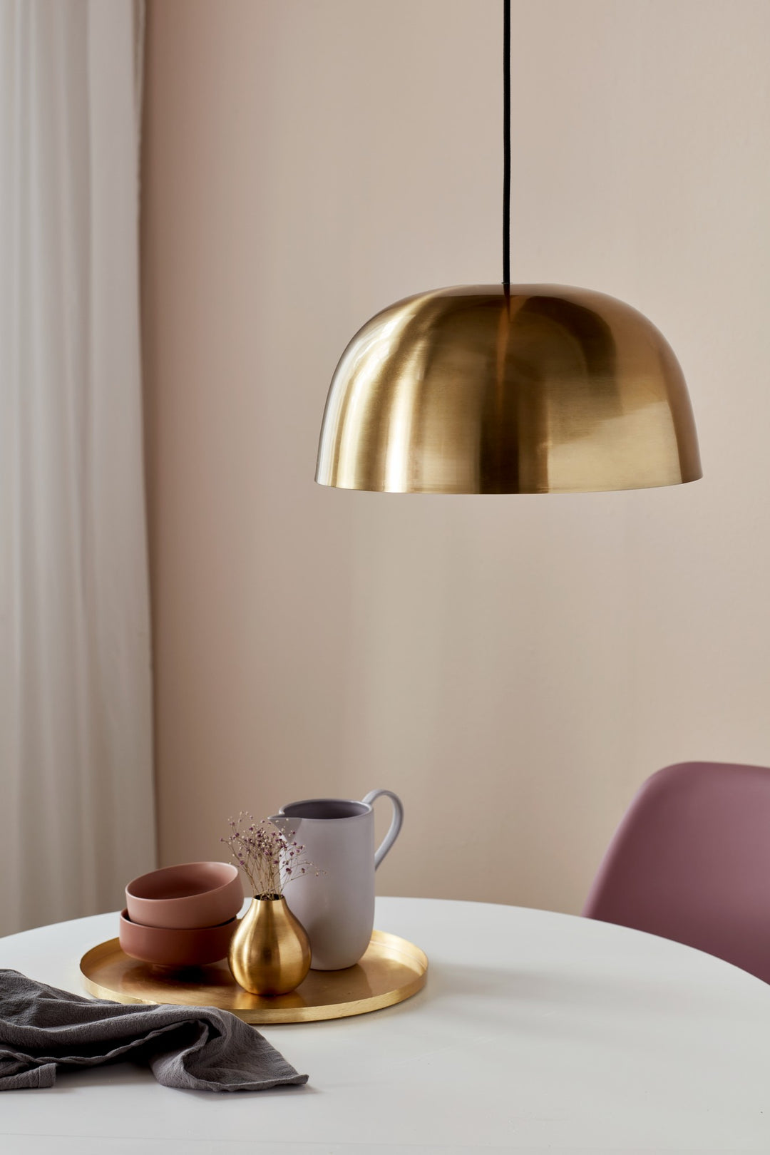 Cera Pendant Brass