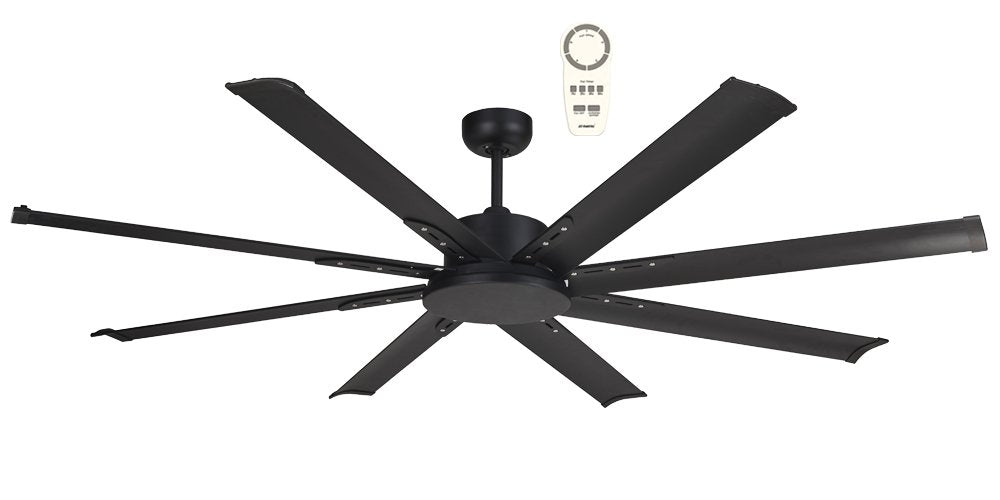 Albatross Mini 65″ DC Ceiling Fan With Remote Matte Black Celling Fan