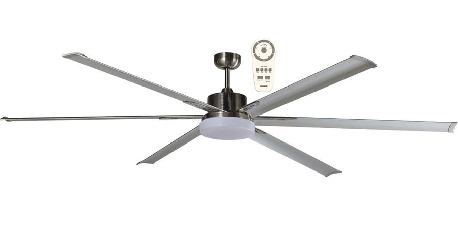 Albatross 72″ & 84″ DC Ceiling Fan With 24W LED Light and Remote (Copy) Brushed Nickel Ceiling Fan