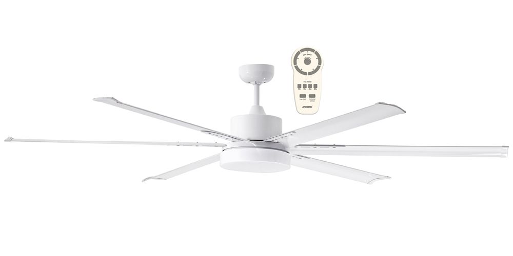 Albatross 72″ & 84″ DC Ceiling Fan With 24W LED Light and Remote (Copy) White Ceiling Fan