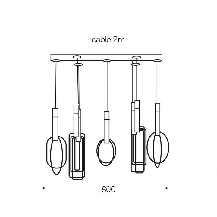 TELBIX MARVIN 7 LIGHTS PENDANT