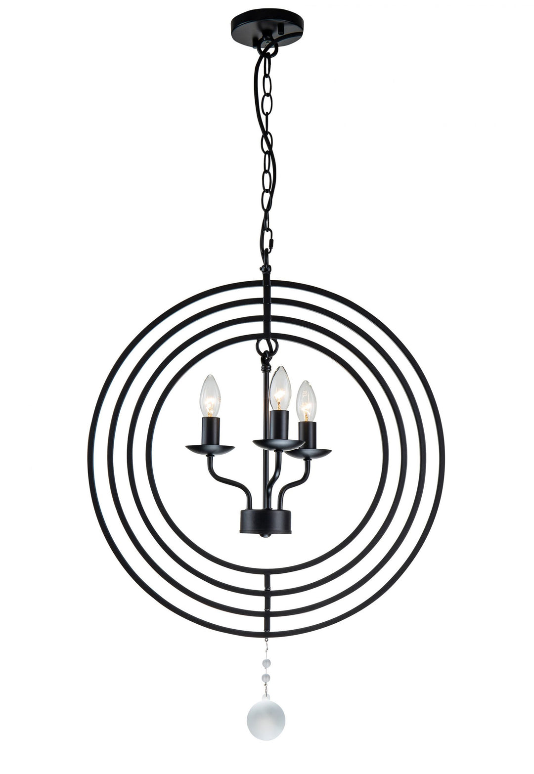 Maxwell 3 Light 56CM NICKLE/BLACK