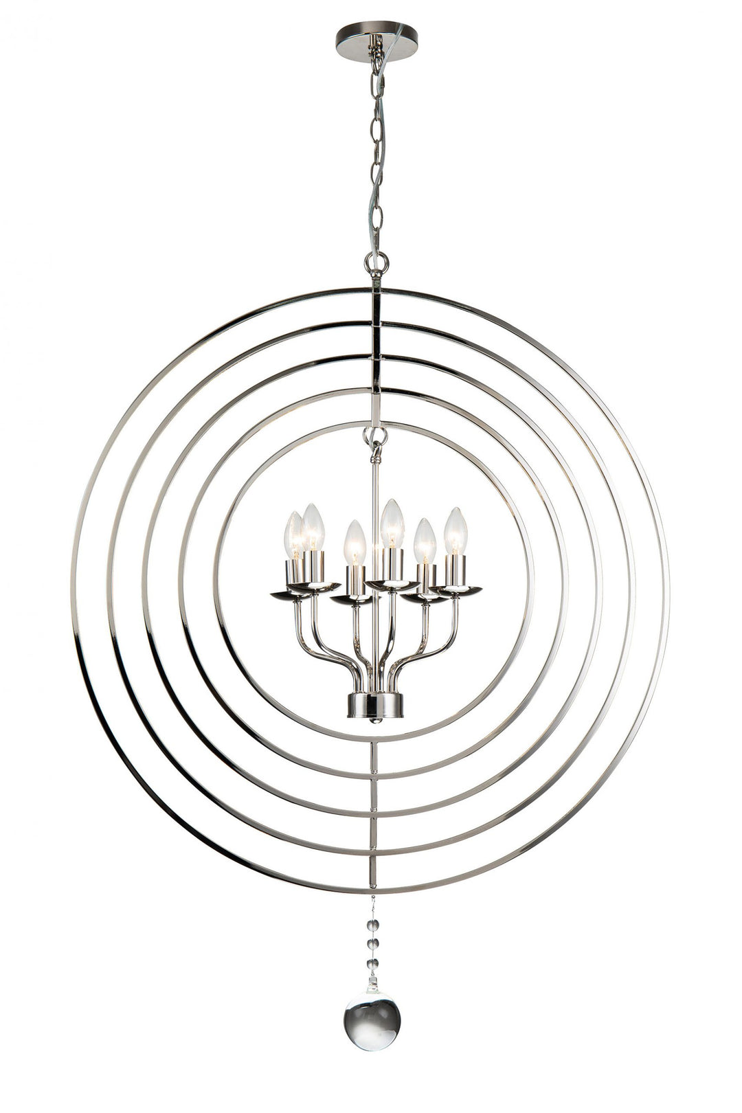 Maxwell 6 Light 86CM NICKLE/BLACK