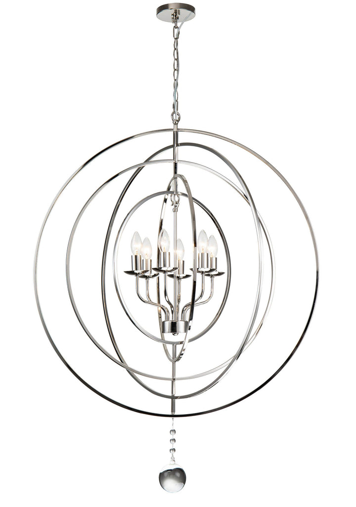 Maxwell 6 Light 86CM NICKLE/BLACK