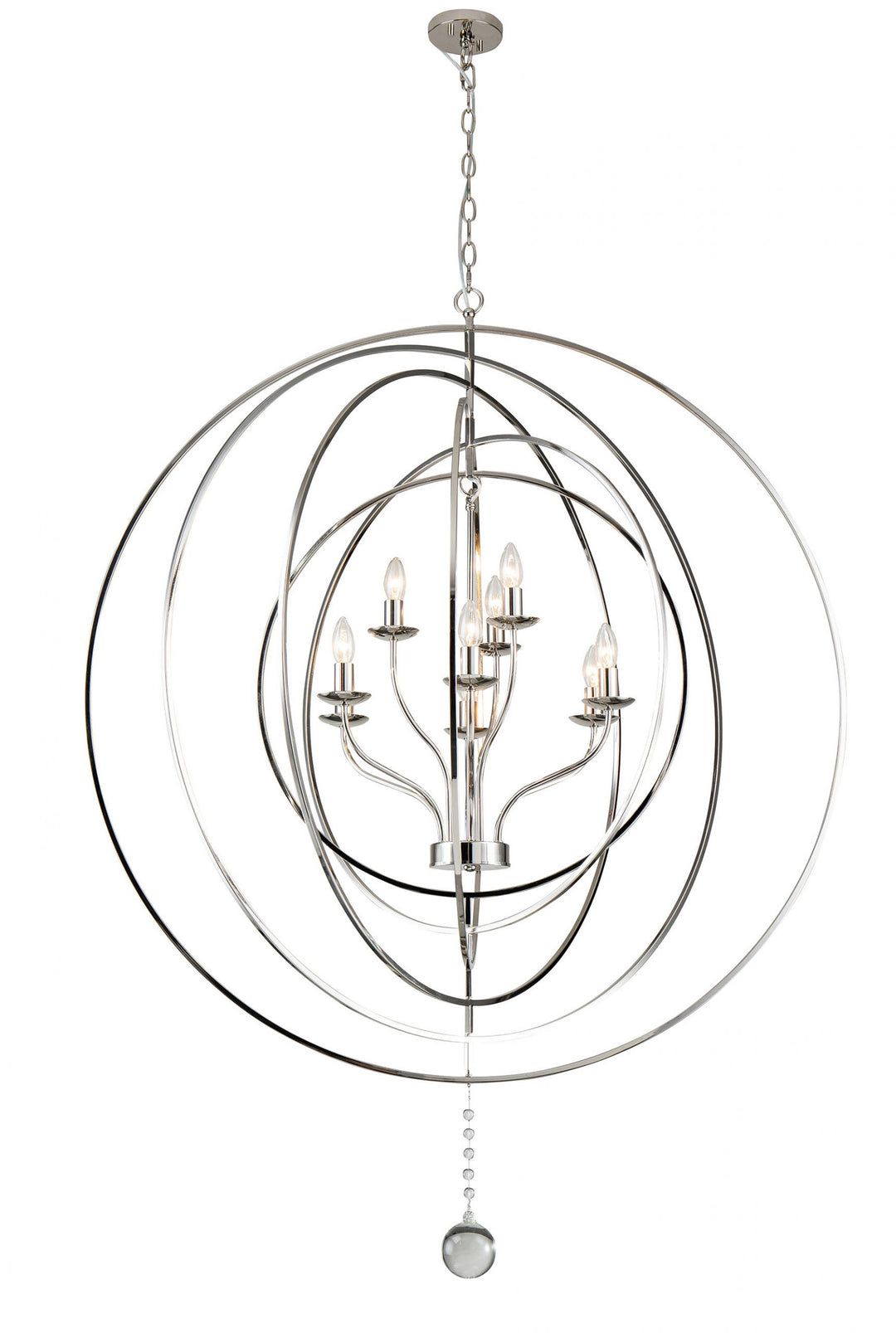 Maxwell 9 Light 116CM NICKLE/BLACK