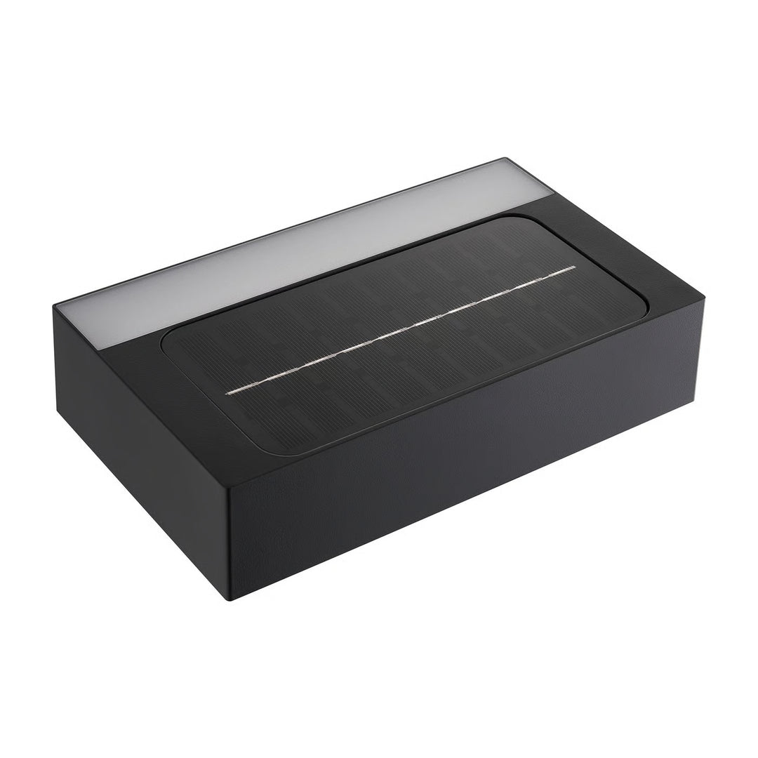 Monay Square Up and Down Solar Wall light Black Solar Wall Light