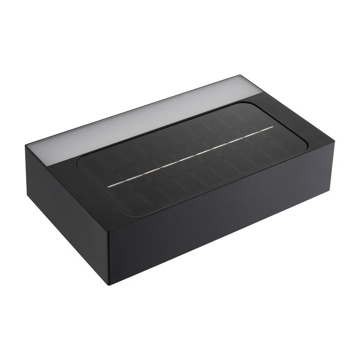 Monay Square Up and Down Solar Wall light Black Solar Wall Light