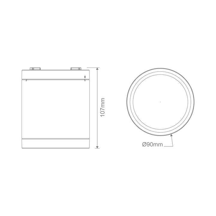 NEO-PRO-SM 13W/25W/35W LED Tri-Colour Dimmable Surface Mounted Downlight