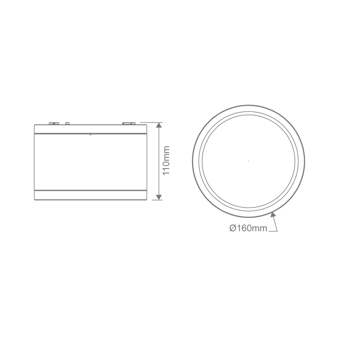 NEO-PRO-SM 13W/25W/35W LED Tri-Colour Dimmable Surface Mounted Downlight