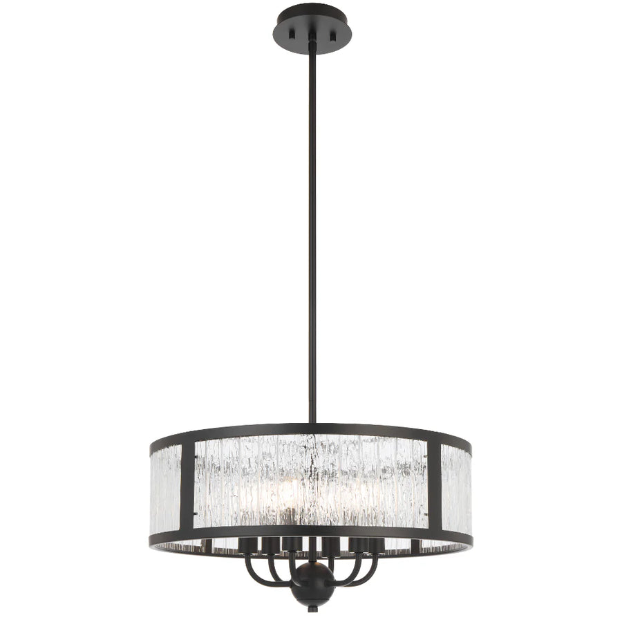 NOREL 6 LIGHT PENDANT Black Pendant