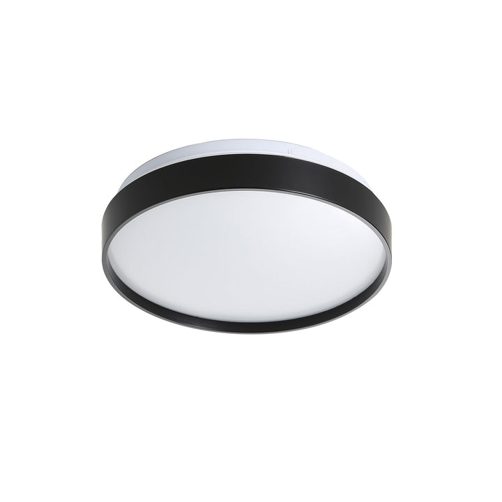 LEENA 33 BLACK/WHITE Tri-Colour LED Ceiling Light Black OYSTER LIGHT