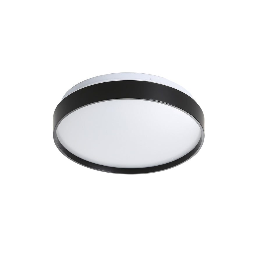 LEENA 33 BLACK/WHITE Tri-Colour LED Ceiling Light Black OYSTER LIGHT