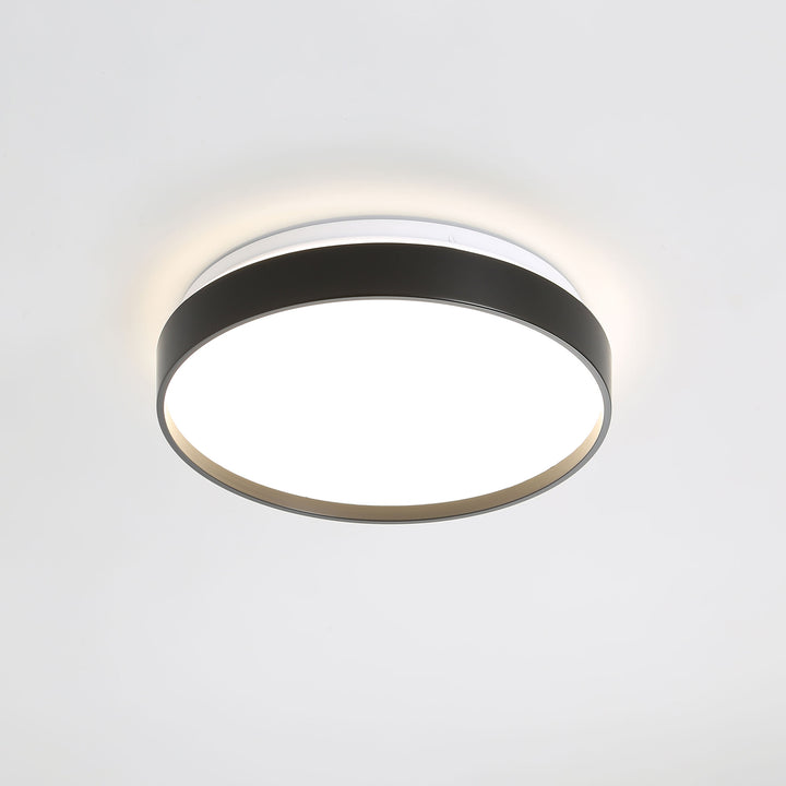LEENA 33 BLACK/WHITE Tri-Colour LED Ceiling Light OYSTER LIGHT