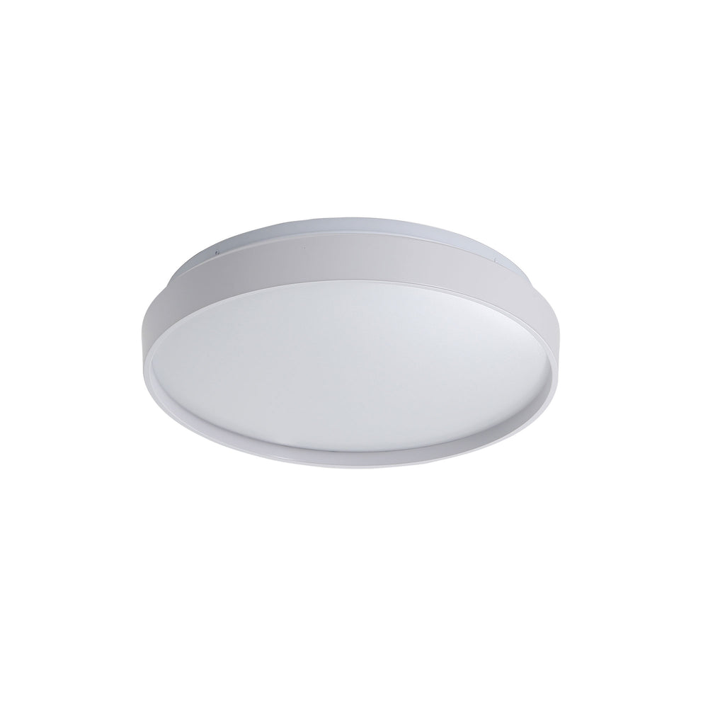 LEENA 33 BLACK/WHITE Tri-Colour LED Ceiling Light White OYSTER LIGHT