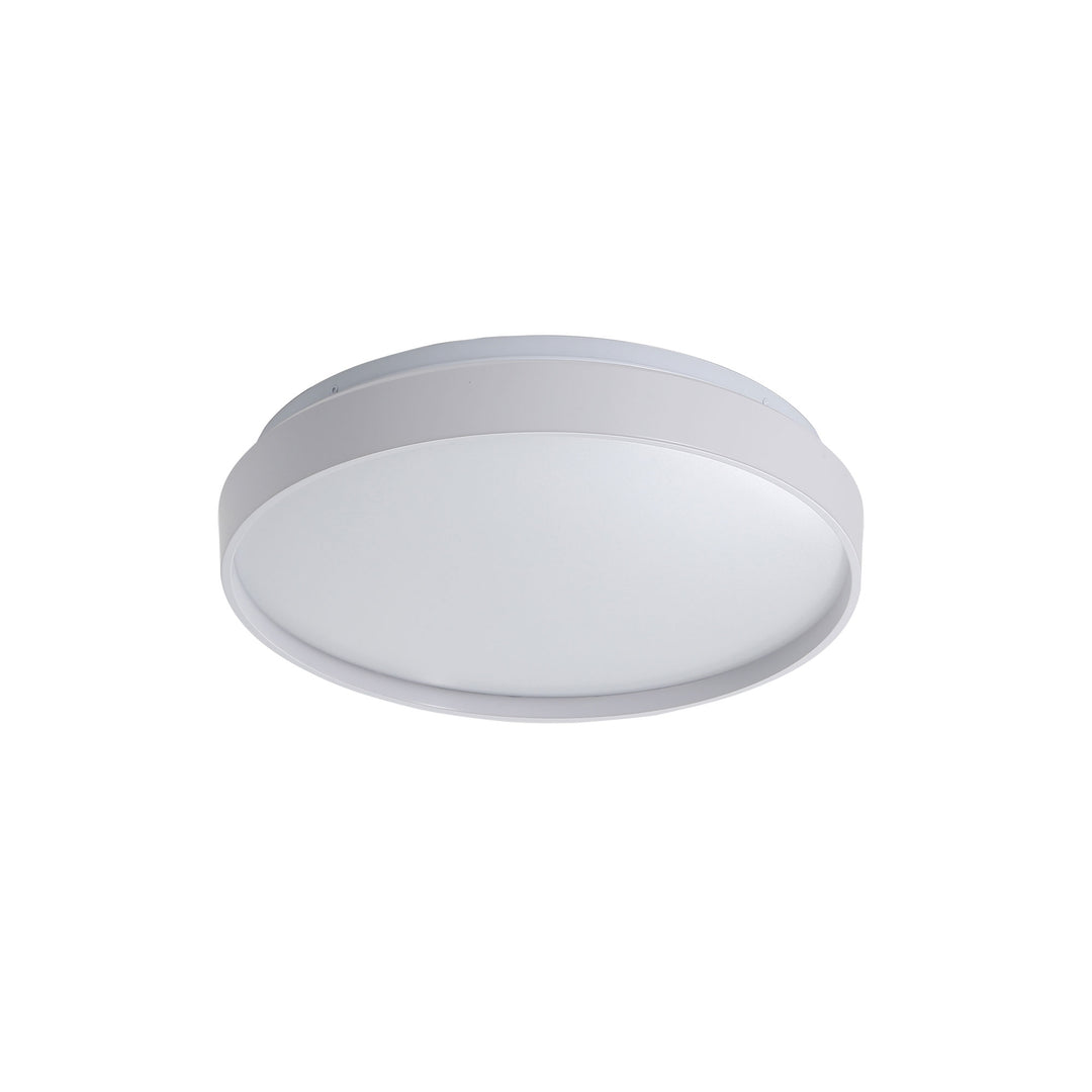 LEENA 33 BLACK/WHITE Tri-Colour LED Ceiling Light White OYSTER LIGHT