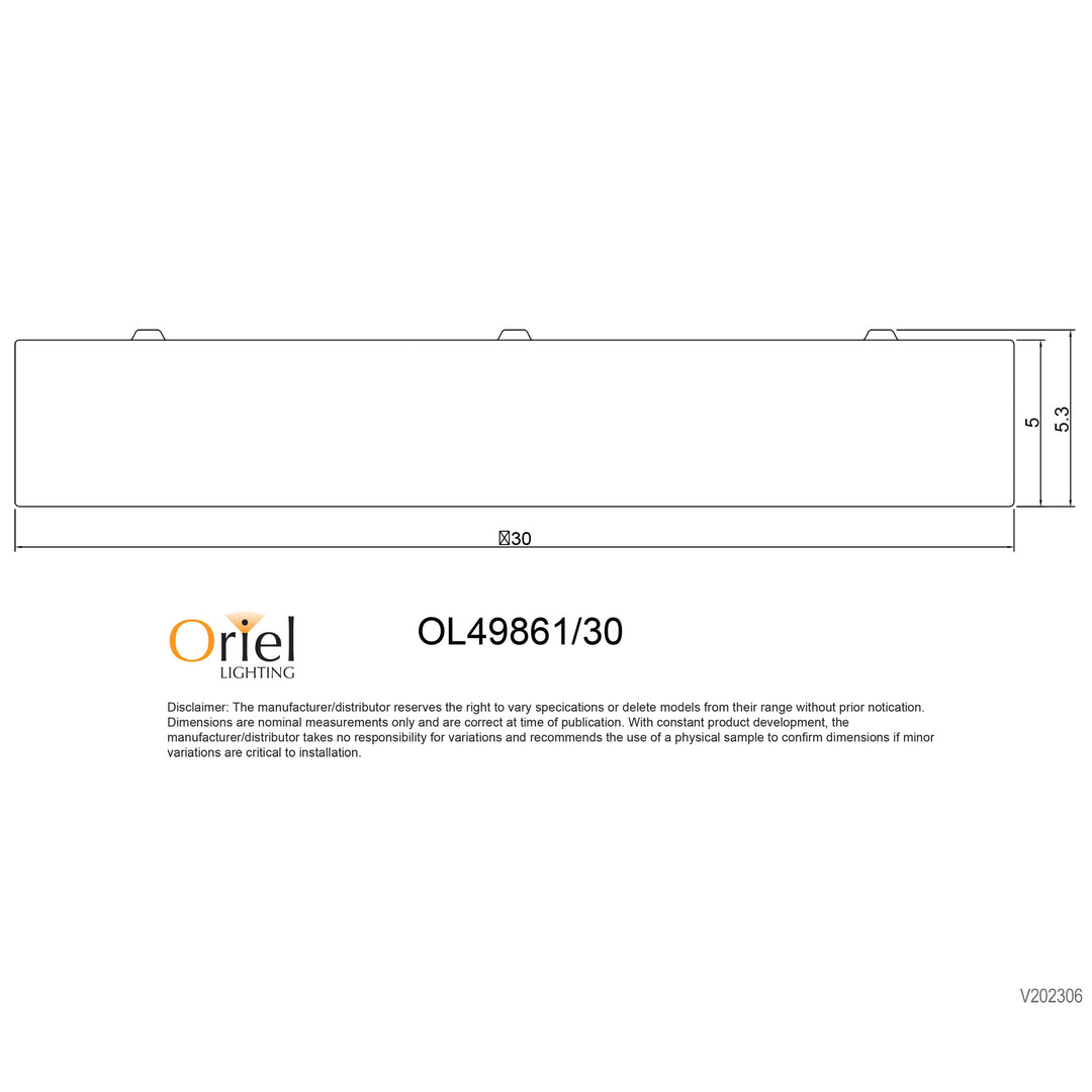 ORBIS.30 BLACK/WHITE TriColour LED Ceiling Light OYSTER LIGHT