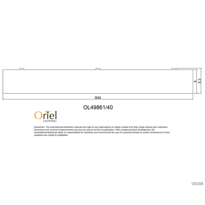 ORBIS.40 BLACK/WHITE TriColour LED Ceiling Light OYSTER LIGHT