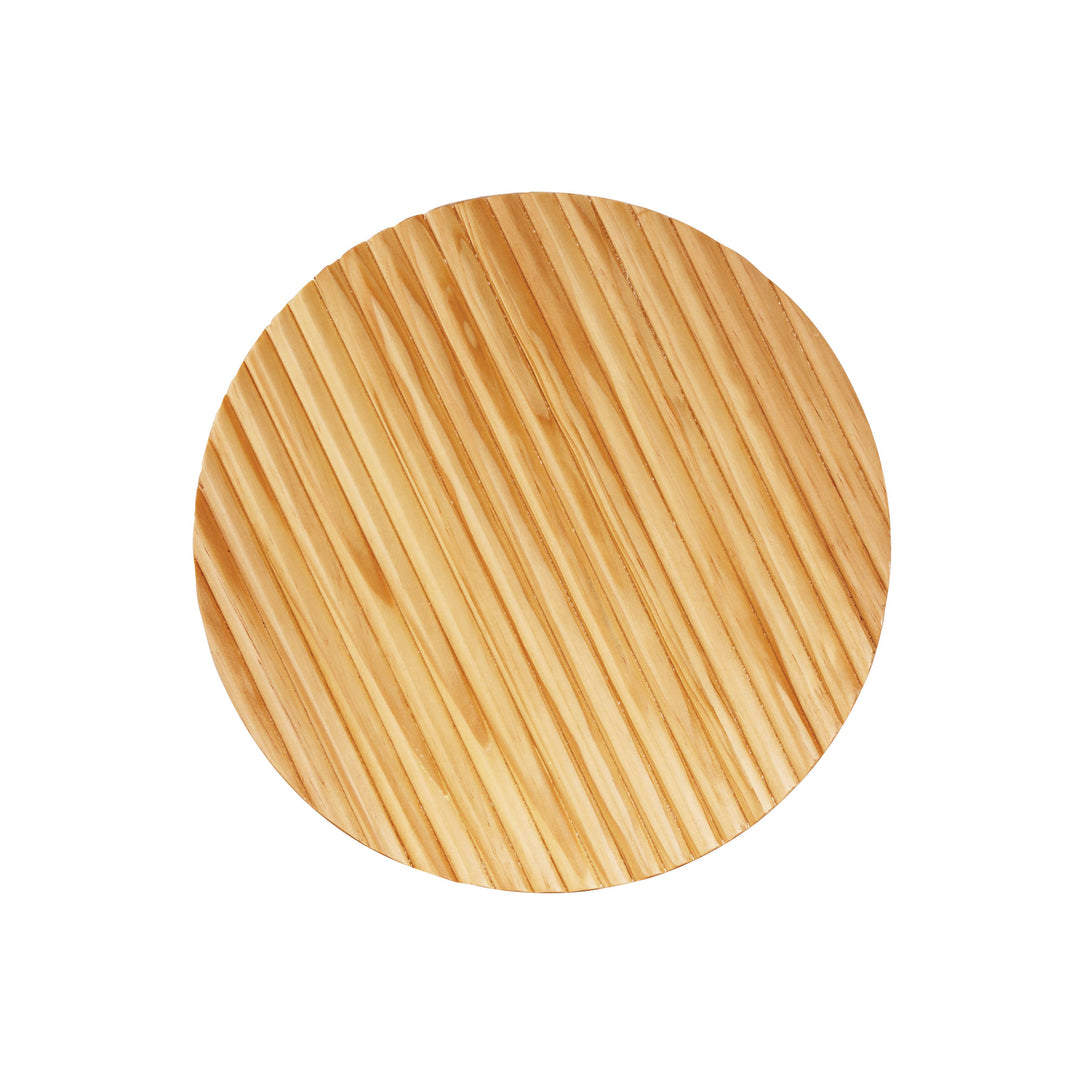 DOT.25 SCALLOPED WOOD Tri-Colour LED Wall Light 25cm Wall light