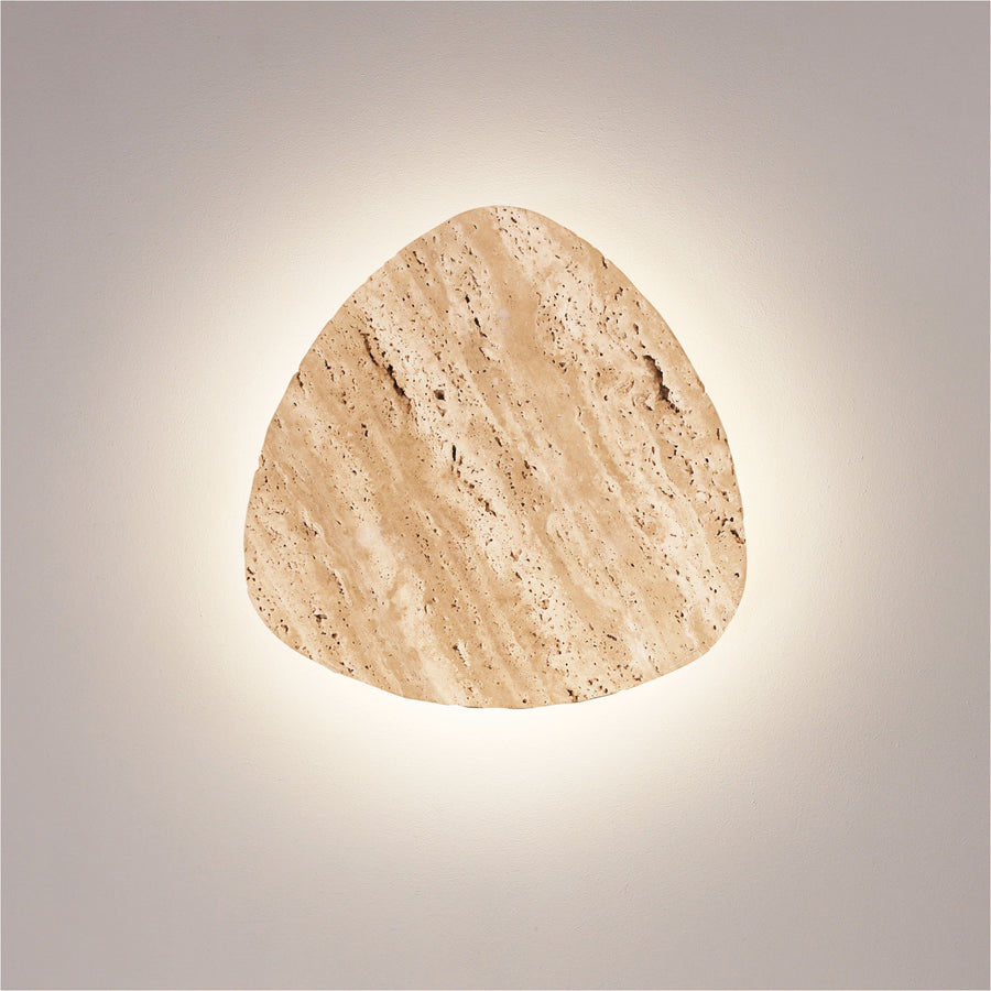 REUL.20/27 TRAVERTINE Tri-Colour LED Wall Light 20cm WALL LIGHT