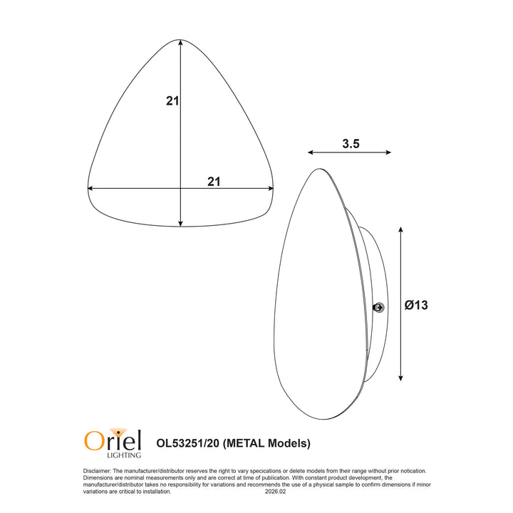 REUL.20/27 Tri-Colour LED Wall Light WALL LIGHT