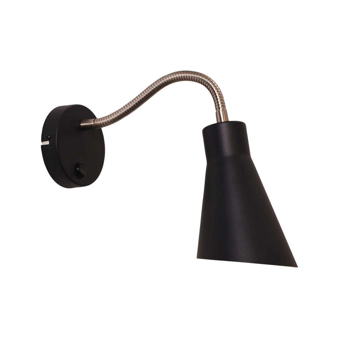 THOR SWITCHED Switched Flexible Wall Light Black WALL LIGHT