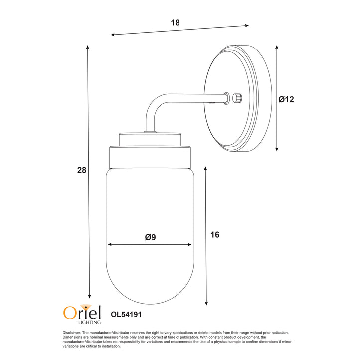 DUNBURN BLACK Wall Light