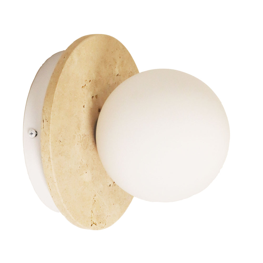 ELF G9 TRAVERTINE Decorative Opal Glass Wall Light WALL LIGHT