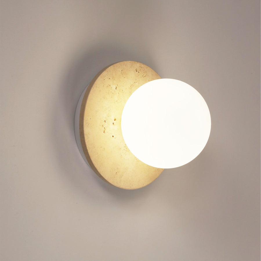 ELF G9 TRAVERTINE Decorative Opal Glass Wall Light WALL LIGHT
