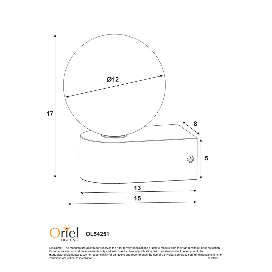 MINNE WHITE IP44 G9 Wall Light