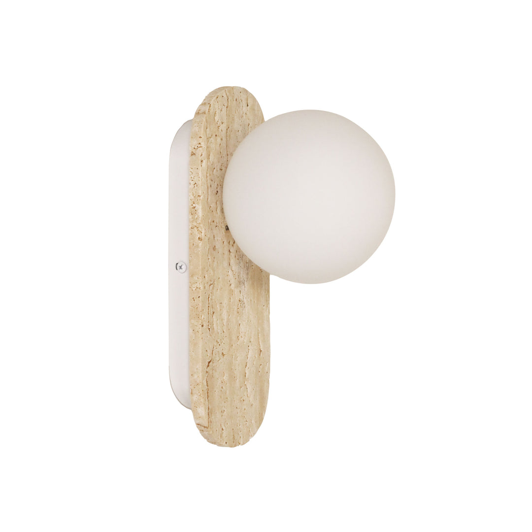 PING G9 TRAVERTINE Decorative Opal Glass Wall Light WALL LIGHT