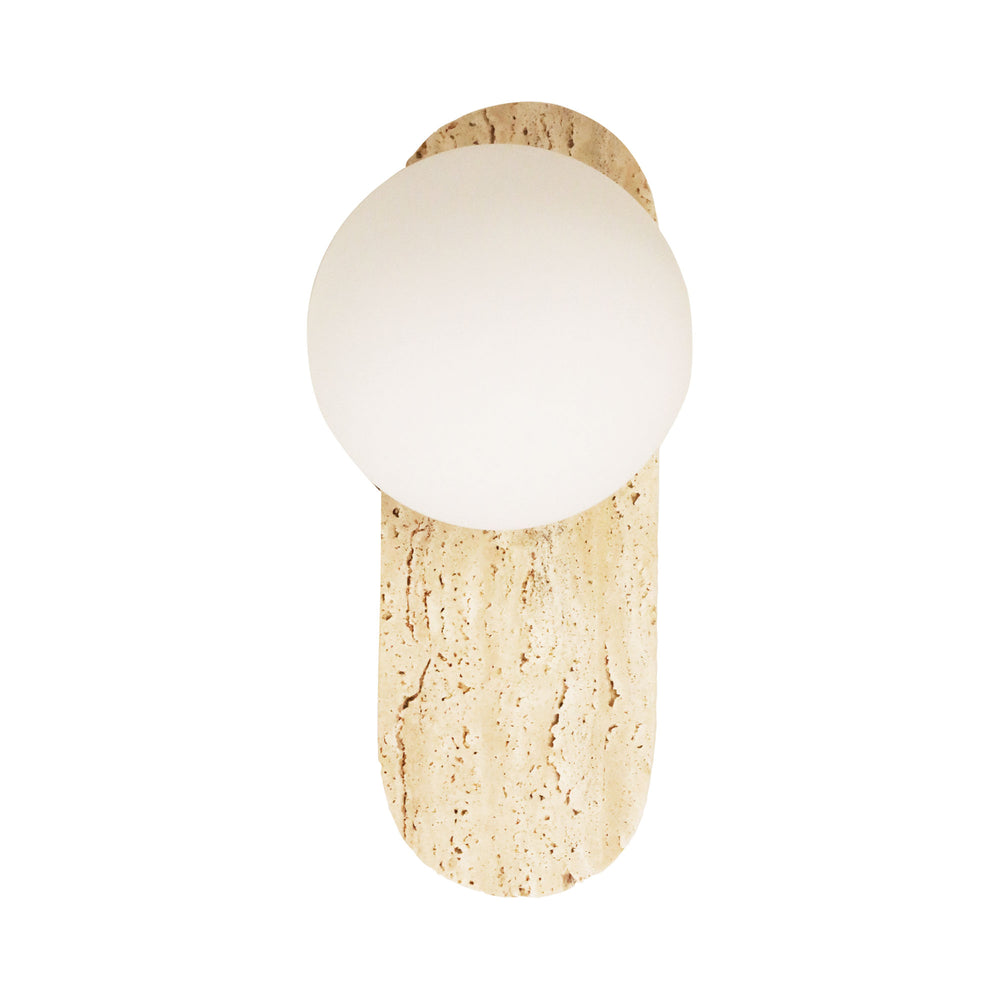PING G9 TRAVERTINE Decorative Opal Glass Wall Light WALL LIGHT