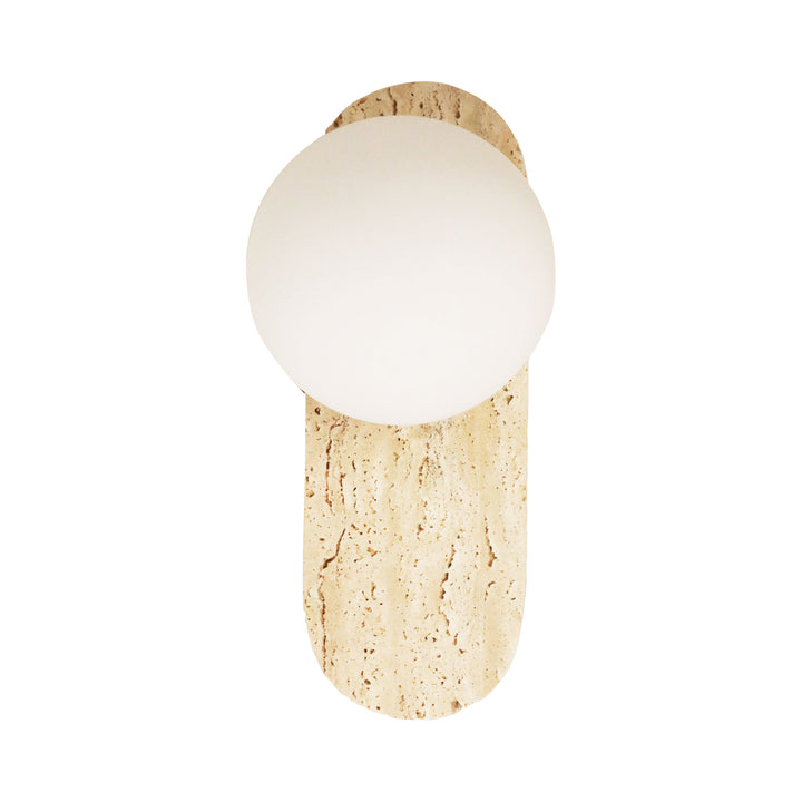 PING G9 TRAVERTINE Decorative Opal Glass Wall Light WALL LIGHT