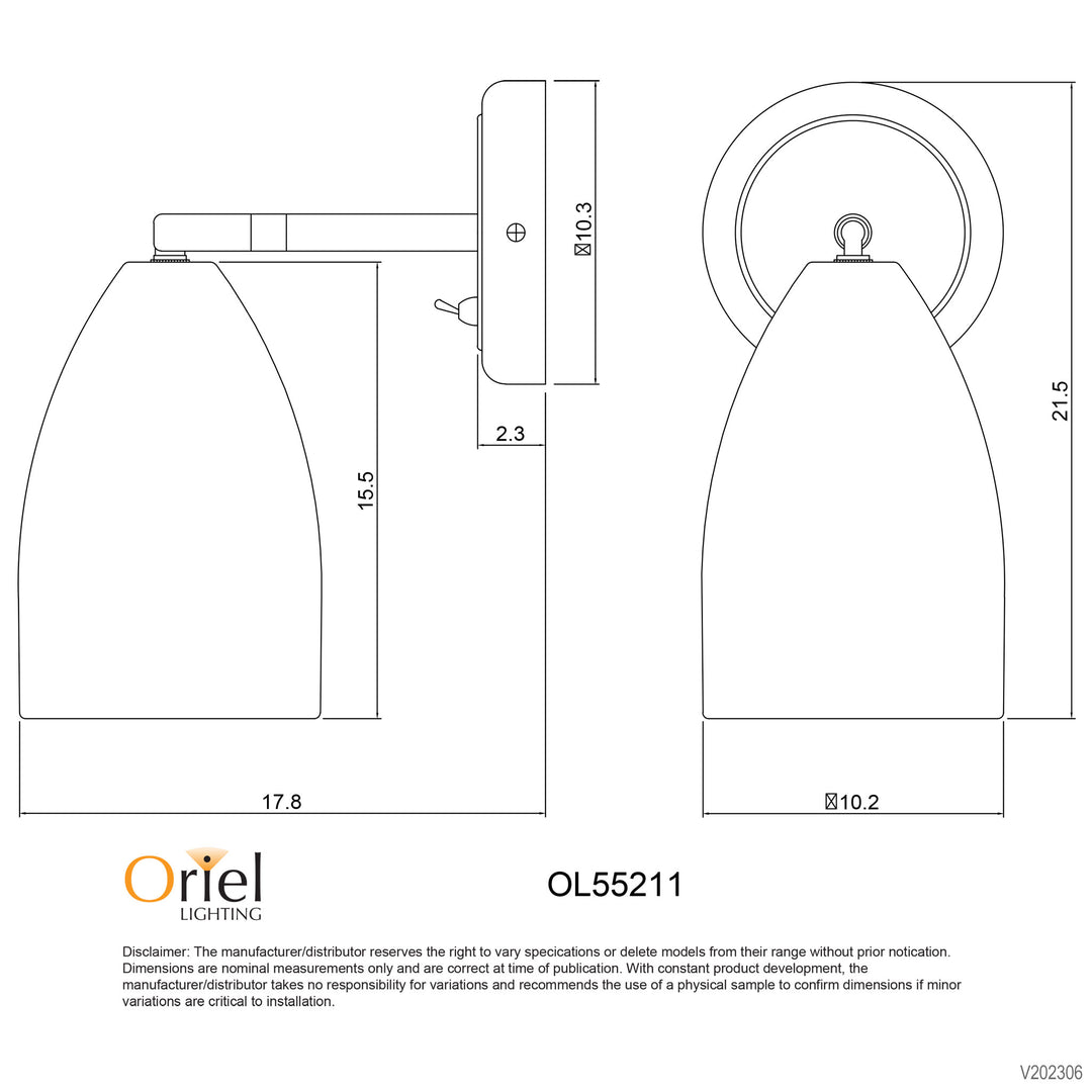SALEM w SWITCH Adjustable Wall Light WALL LIGHT