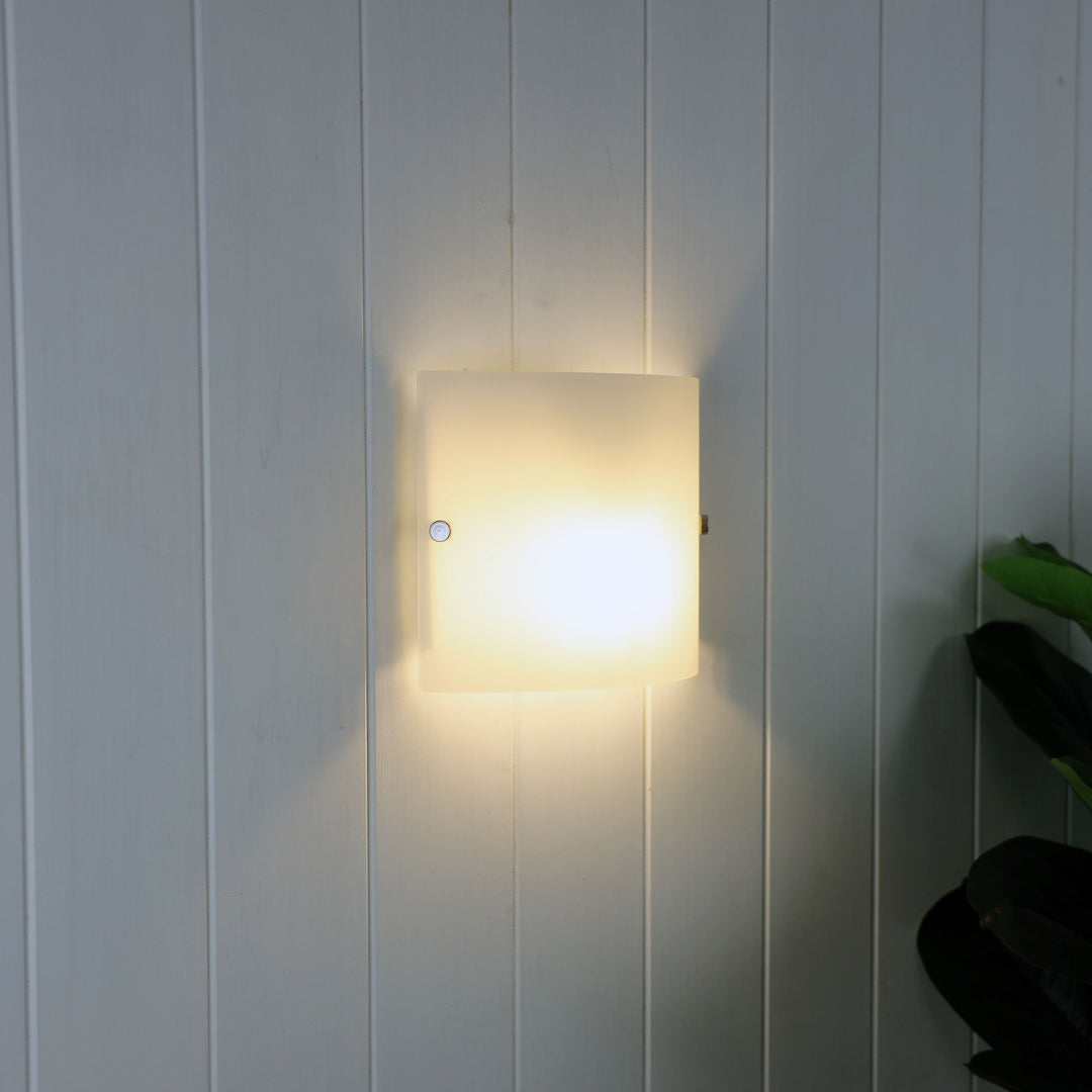 DUO.2 Simple Wall Mounted Light Frost Glass