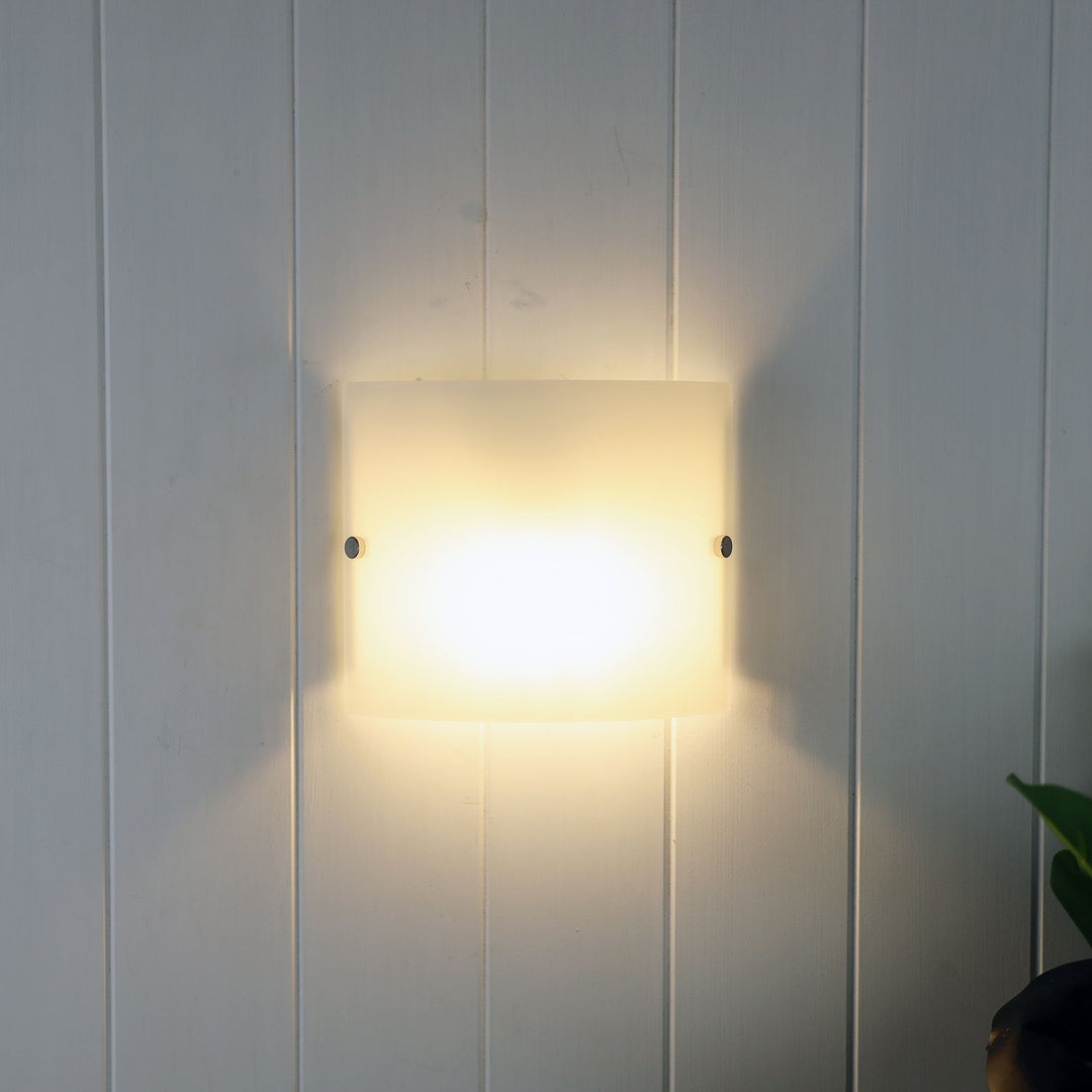 DUO.2 Simple Wall Mounted Light Frost Glass