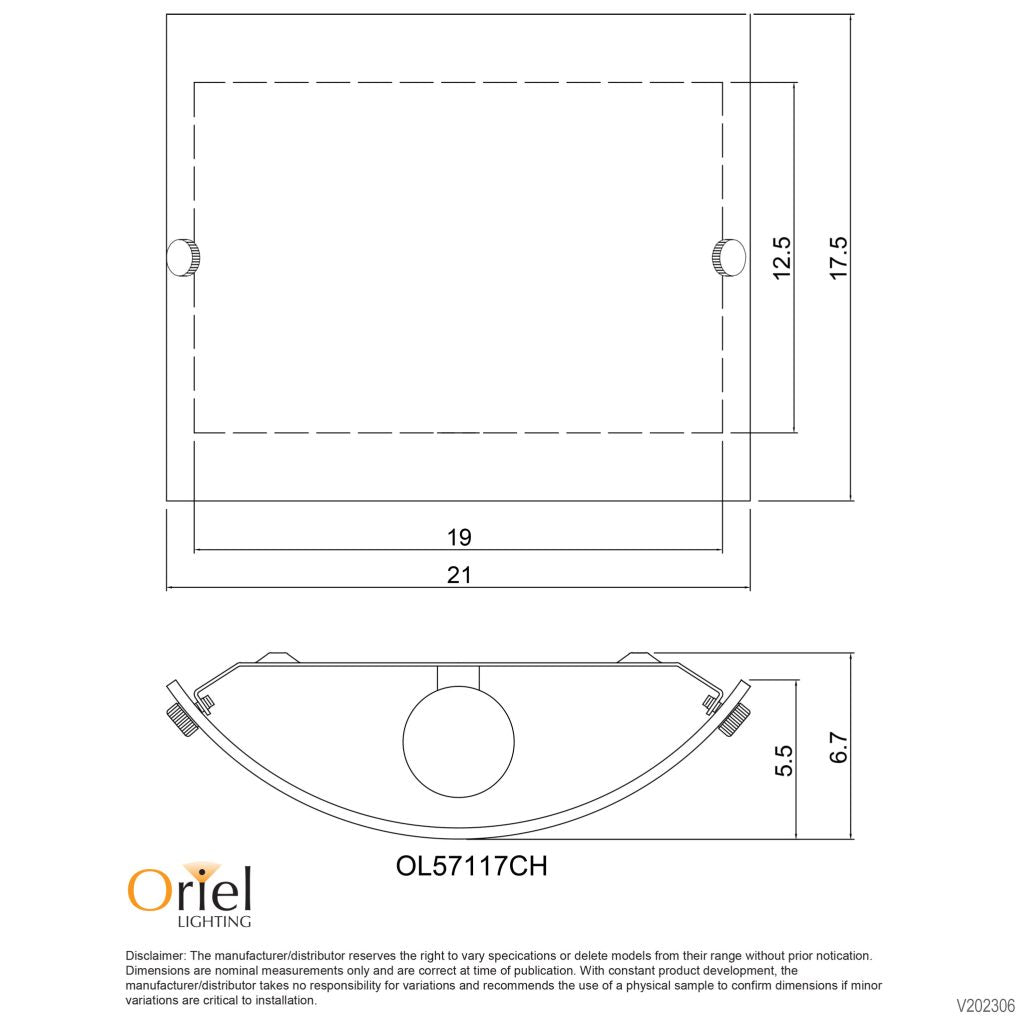 DUO.2 Simple Wall Mounted Light Frost Glass