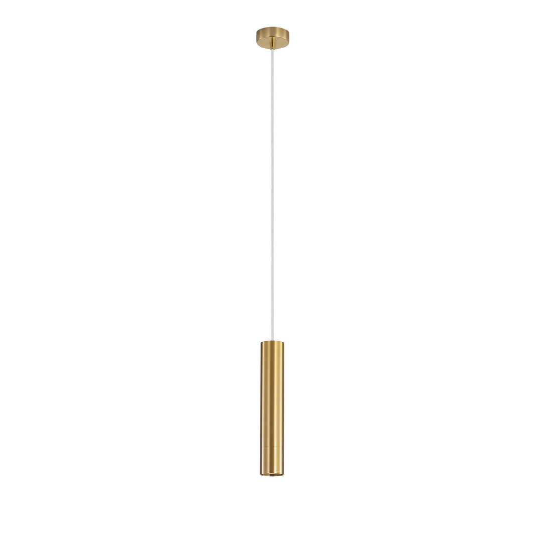 TIG Urban Retro Pendant LED Ready Satin Brass Pendant