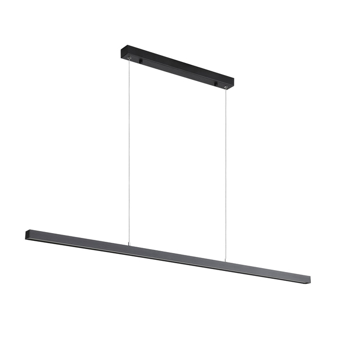SHARD.1200 WHITE Slimline TriColour LED Linear Pendant Black Pendant