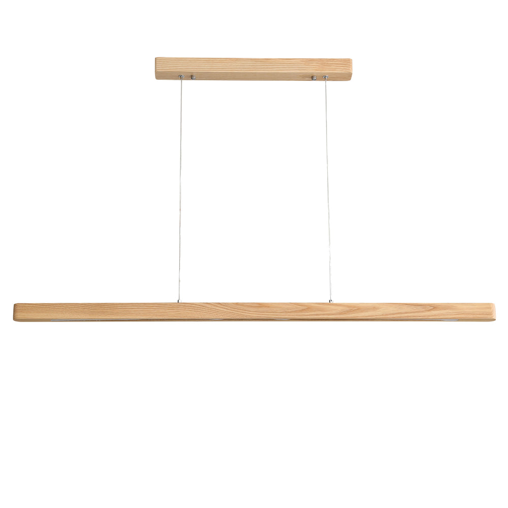 ALPHA.150 Ash Wood TriColour LED Linear Pendant Pendant