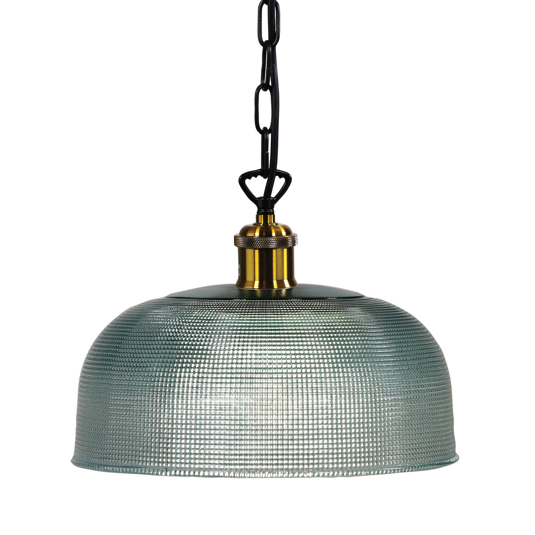 MAISON 27 Retro Halophane Clear Glass Pendant