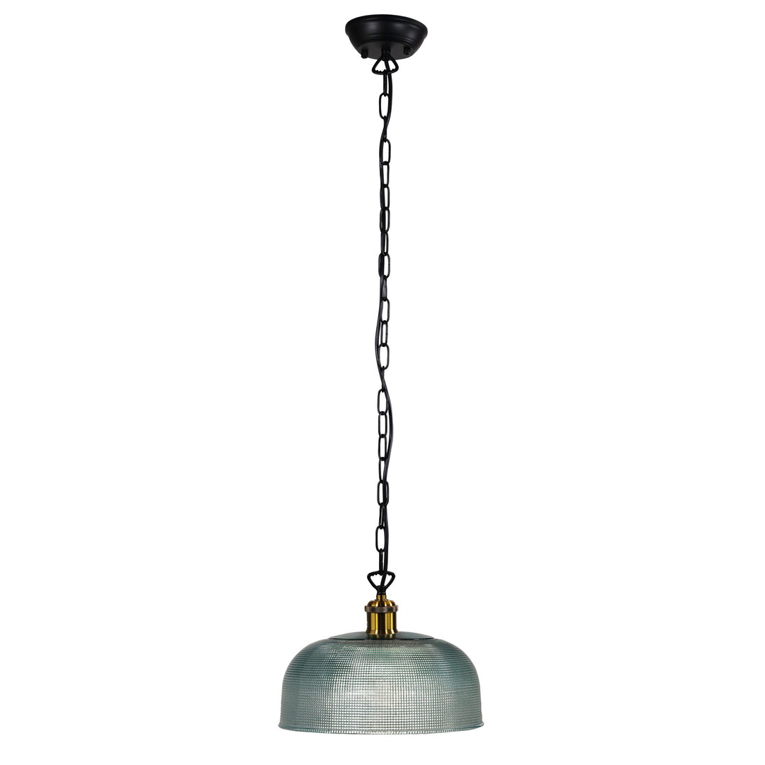 MAISON 27 Retro Halophane Clear Glass Pendant