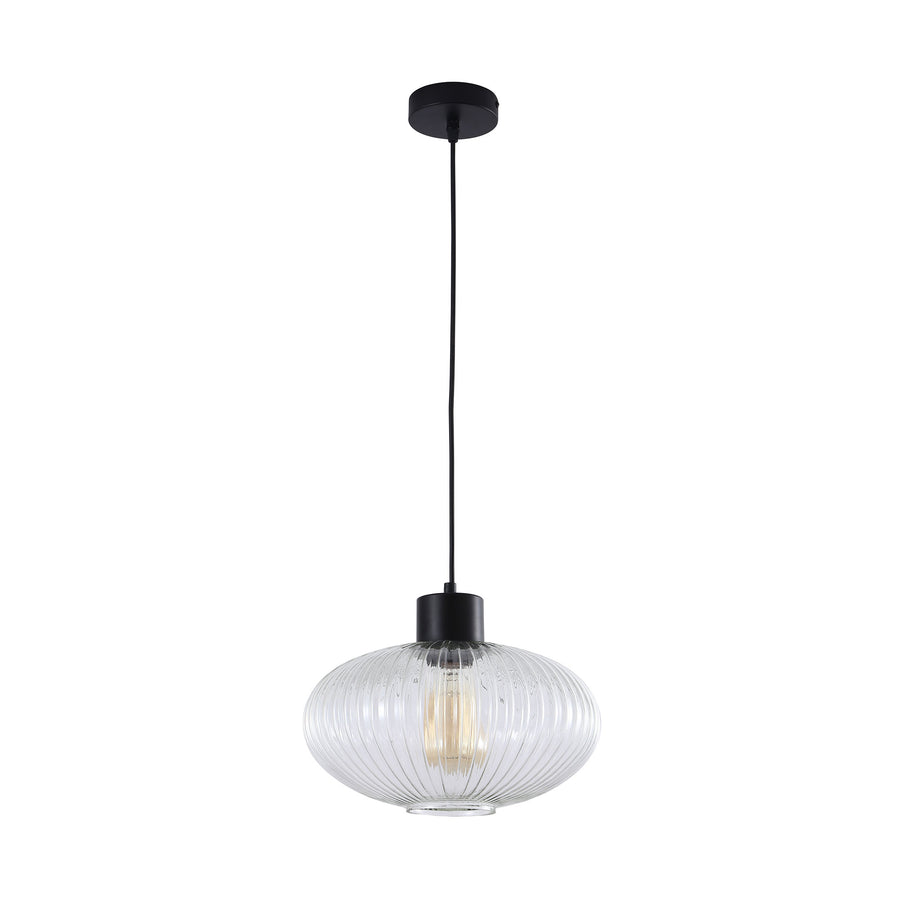 MILLER.300 Ribbed Glass Pendant Pendant