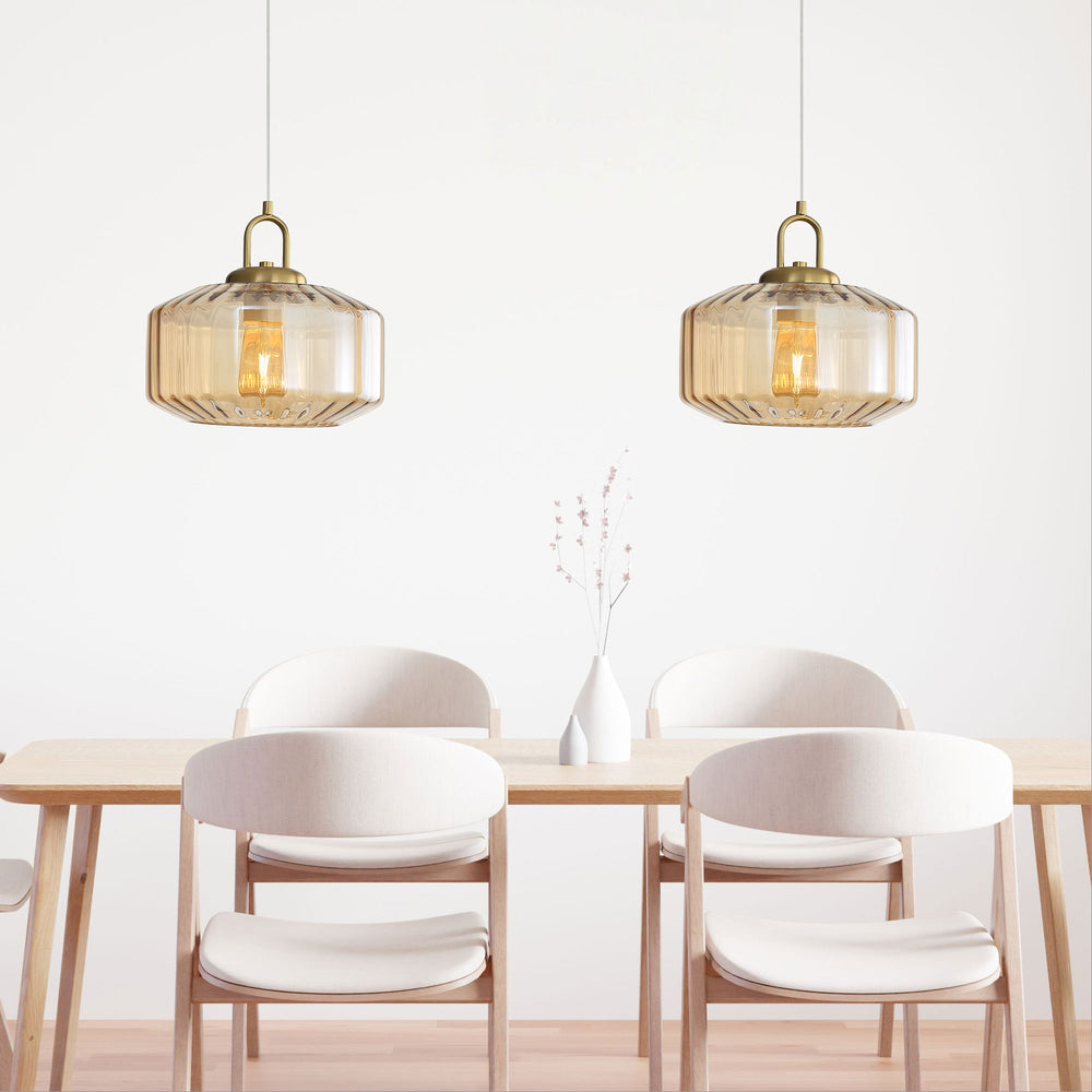 CLARISE Geometric Glass Pendant Pendant