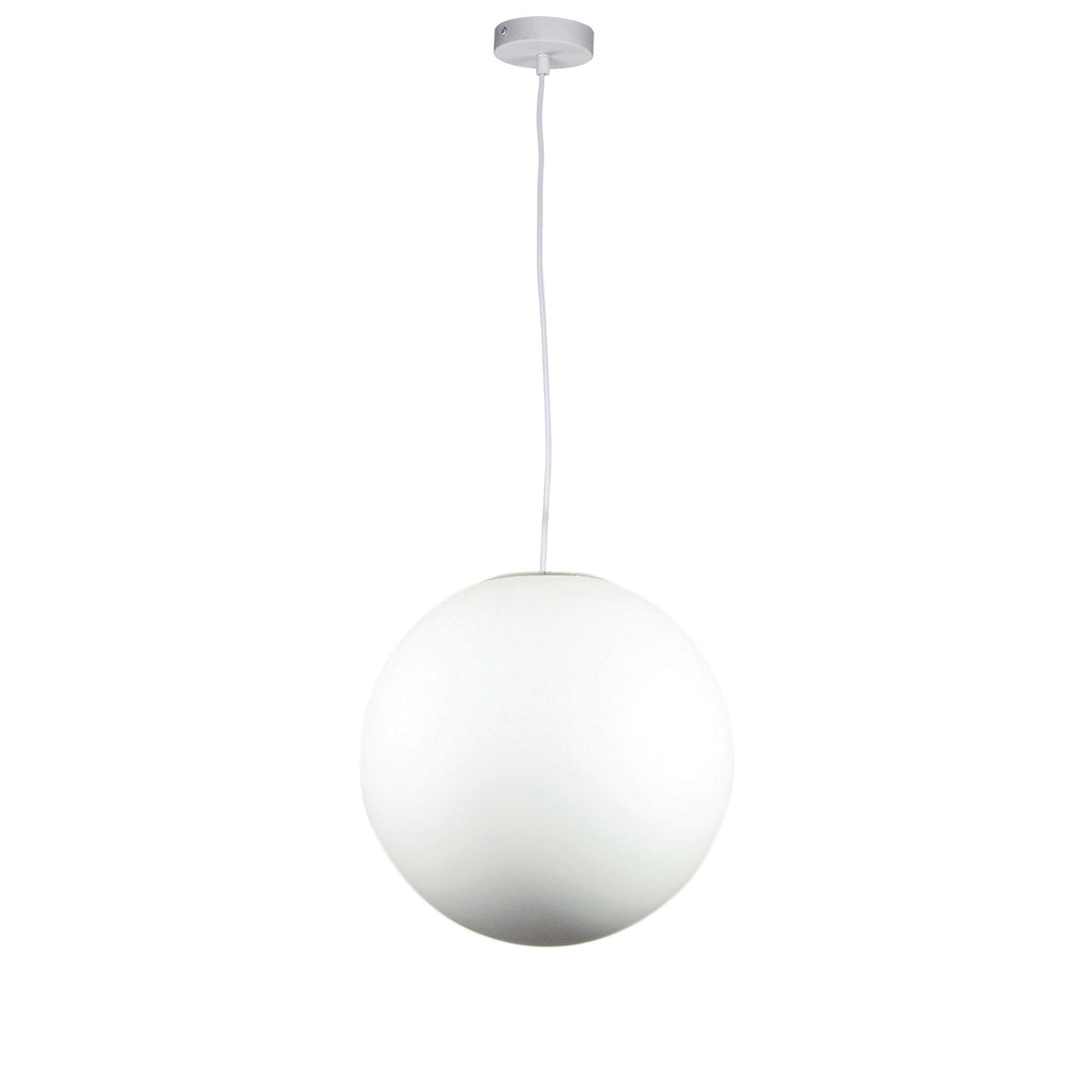 PHASE White Acrylic Sphere Pendant