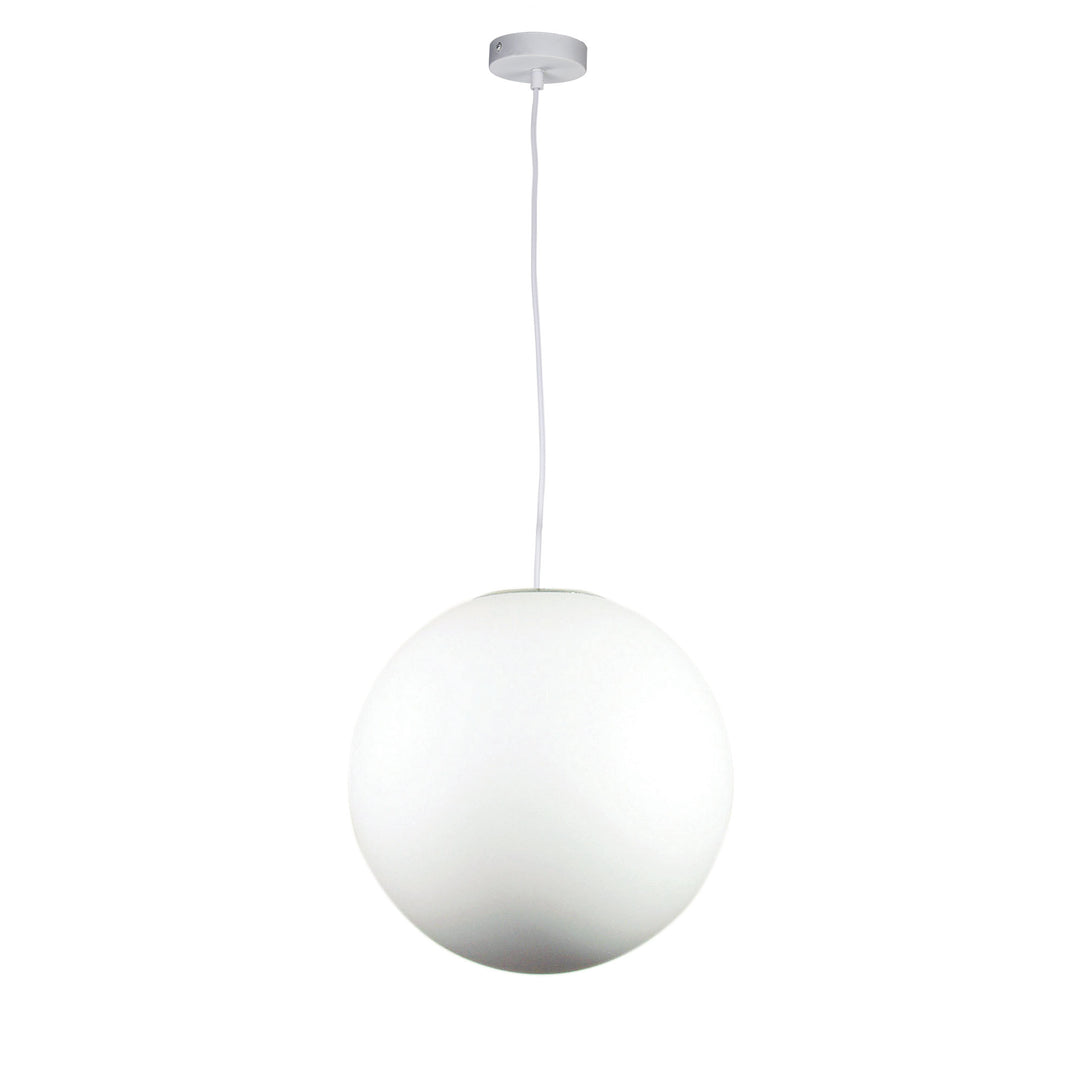 PHASE White Acrylic Sphere Pendant