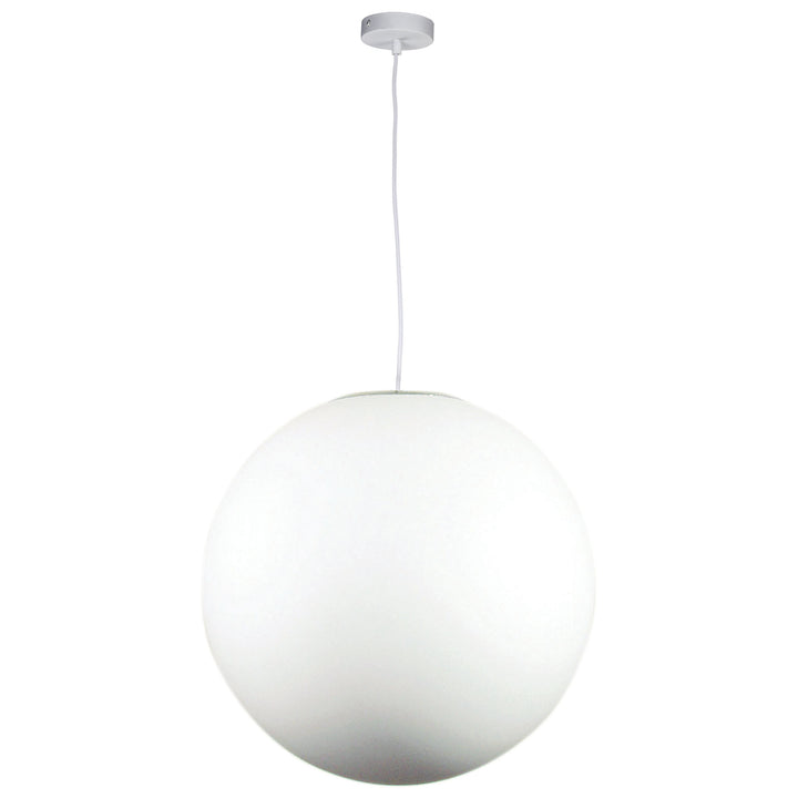 PHASE White Acrylic Sphere Pendant