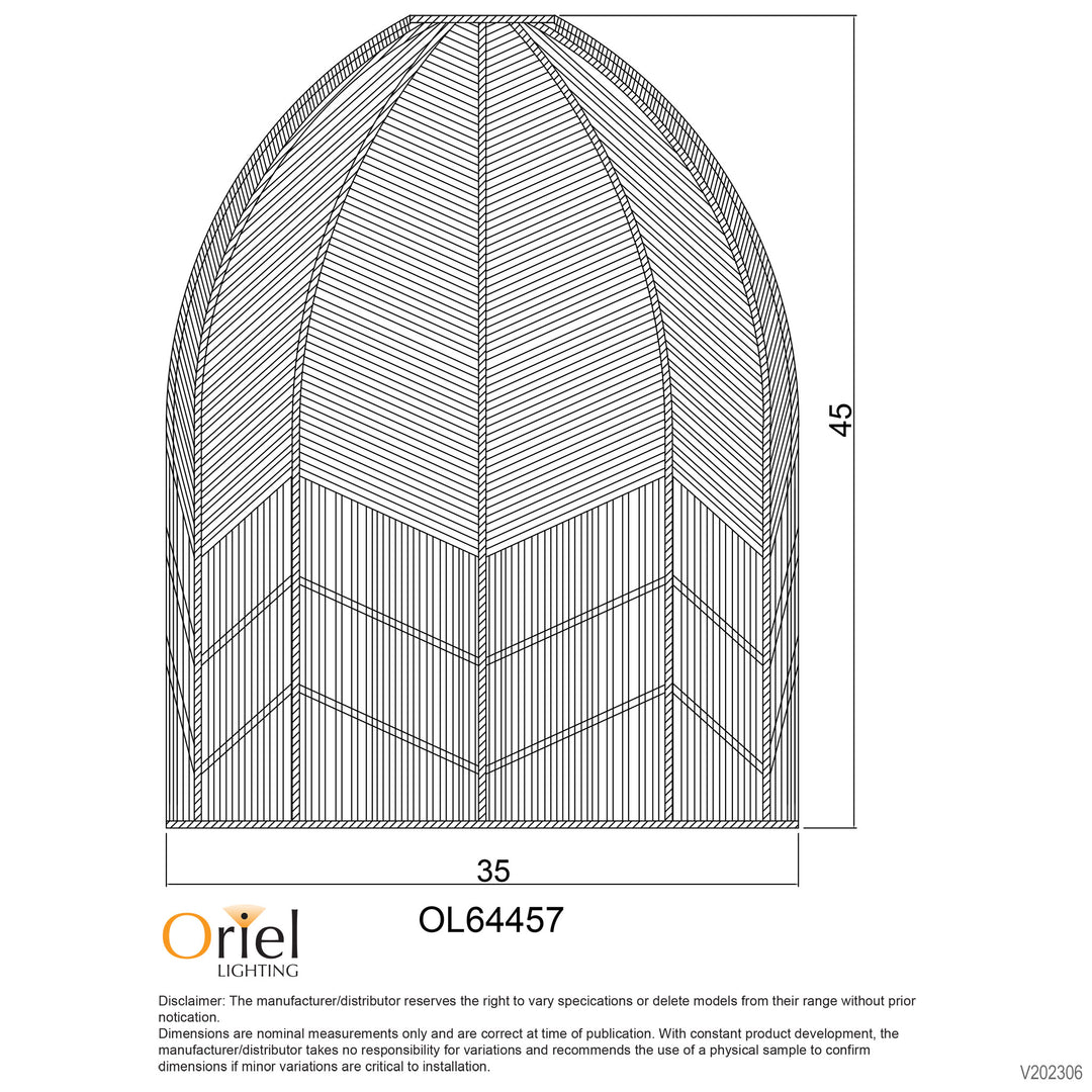 SERANG 35 Cane Pendant Shade Only