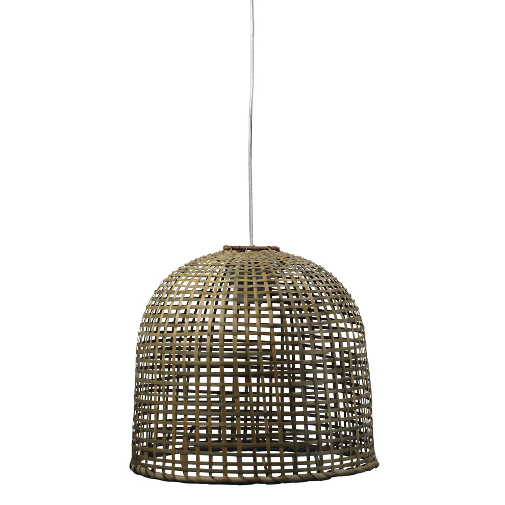 2. BATUR Hand Woven Cane Shade Only Lighting